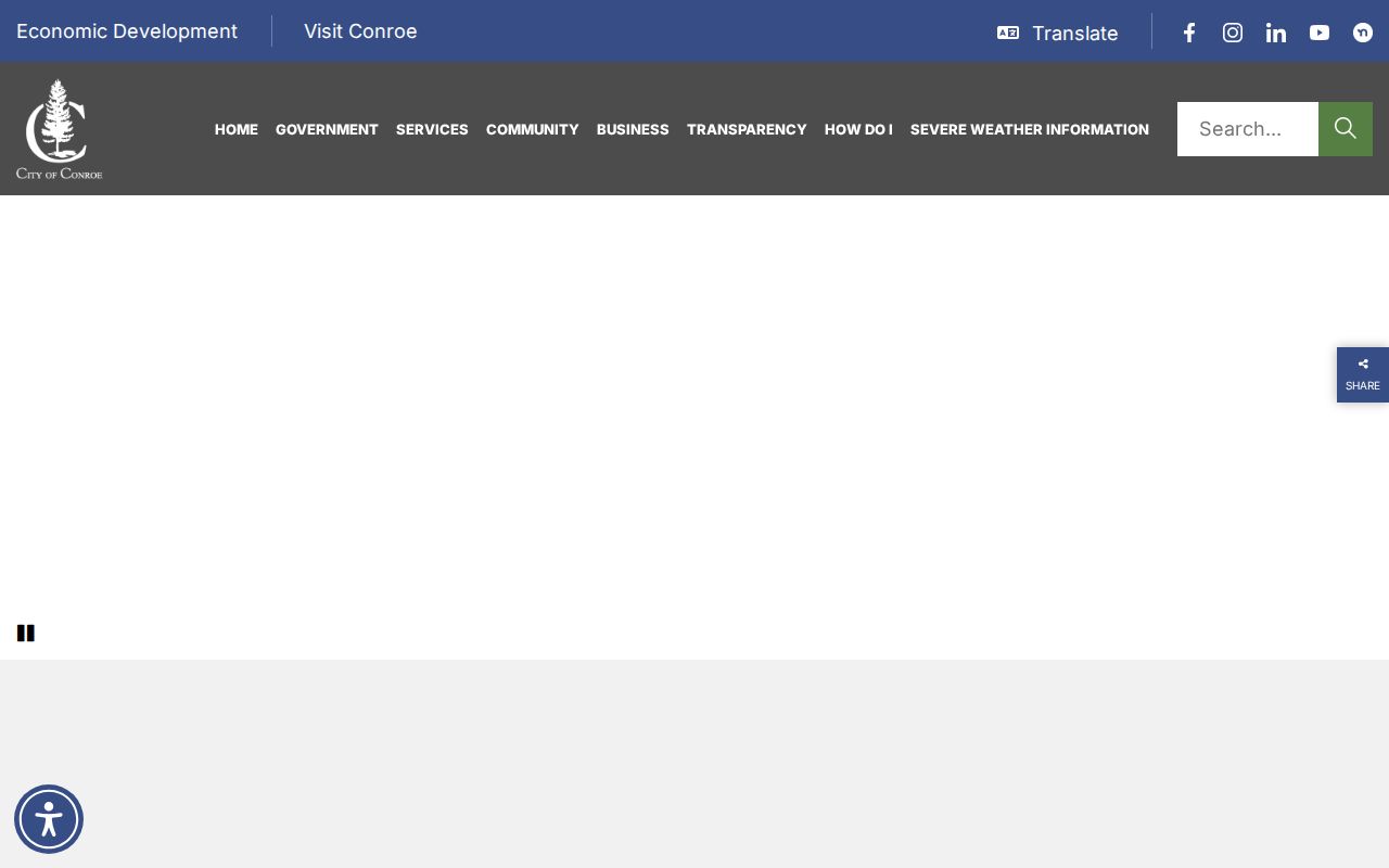 Conroe criminal records City of Conroe government page