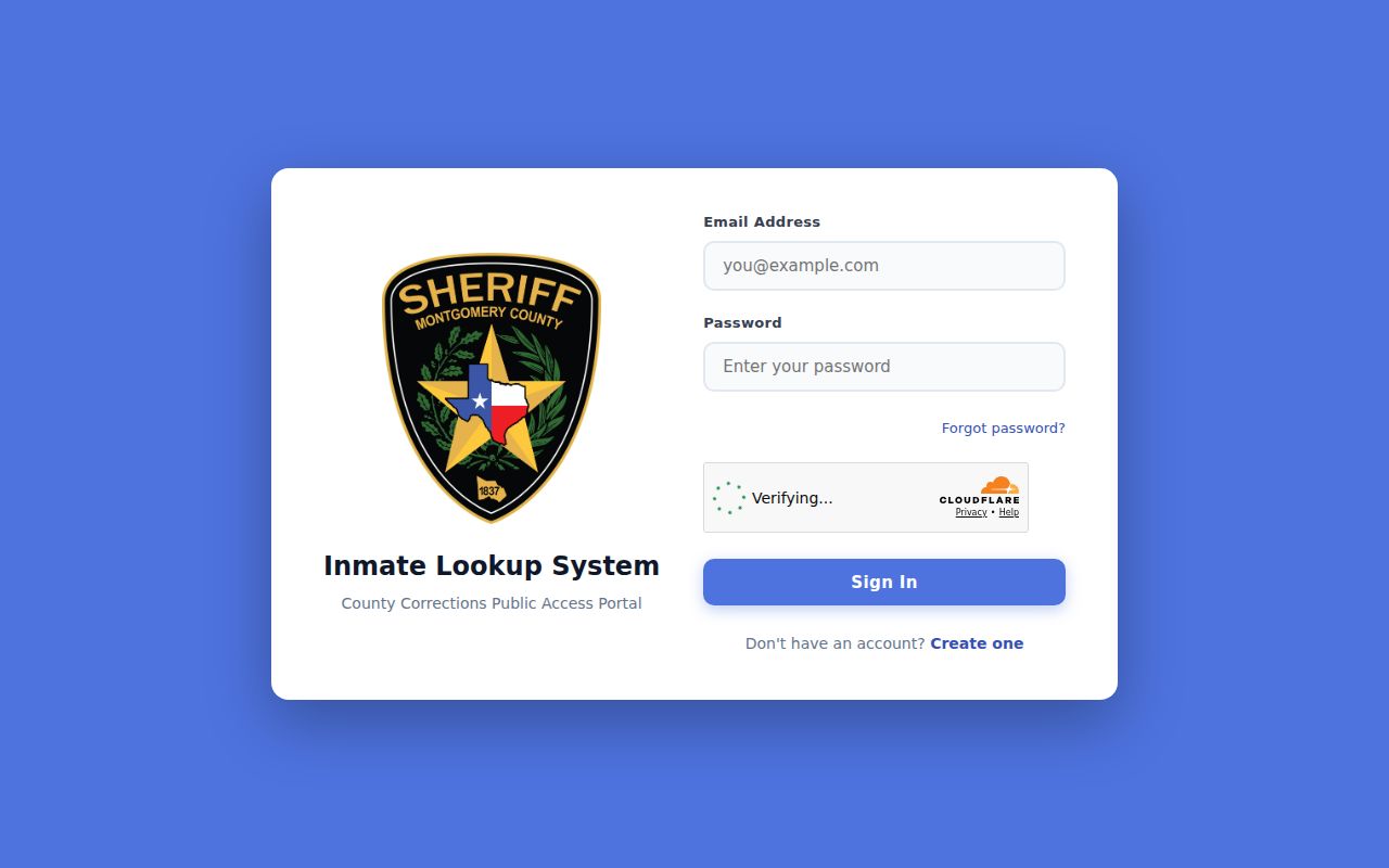 Montgomery County arrest lookup through the restored jail roster