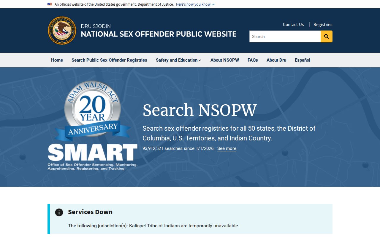 NSOPW national search supporting a Montgomery County sex offender lookup
